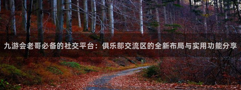 南宫NG链接：九游会老哥必备的社交平台：俱乐部交流区的全新布局与实用功能分享