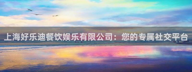 南宫NG4代理：上海好乐迪餐饮娱乐有限公司：您的专属社交平台